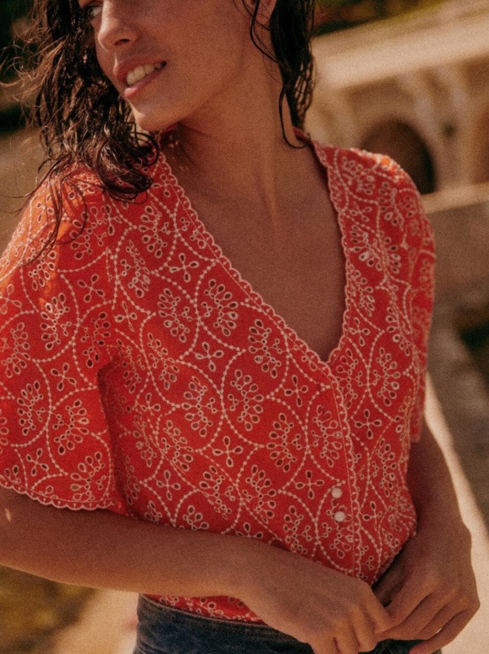 Sezane Antika Blouse 34 NEW